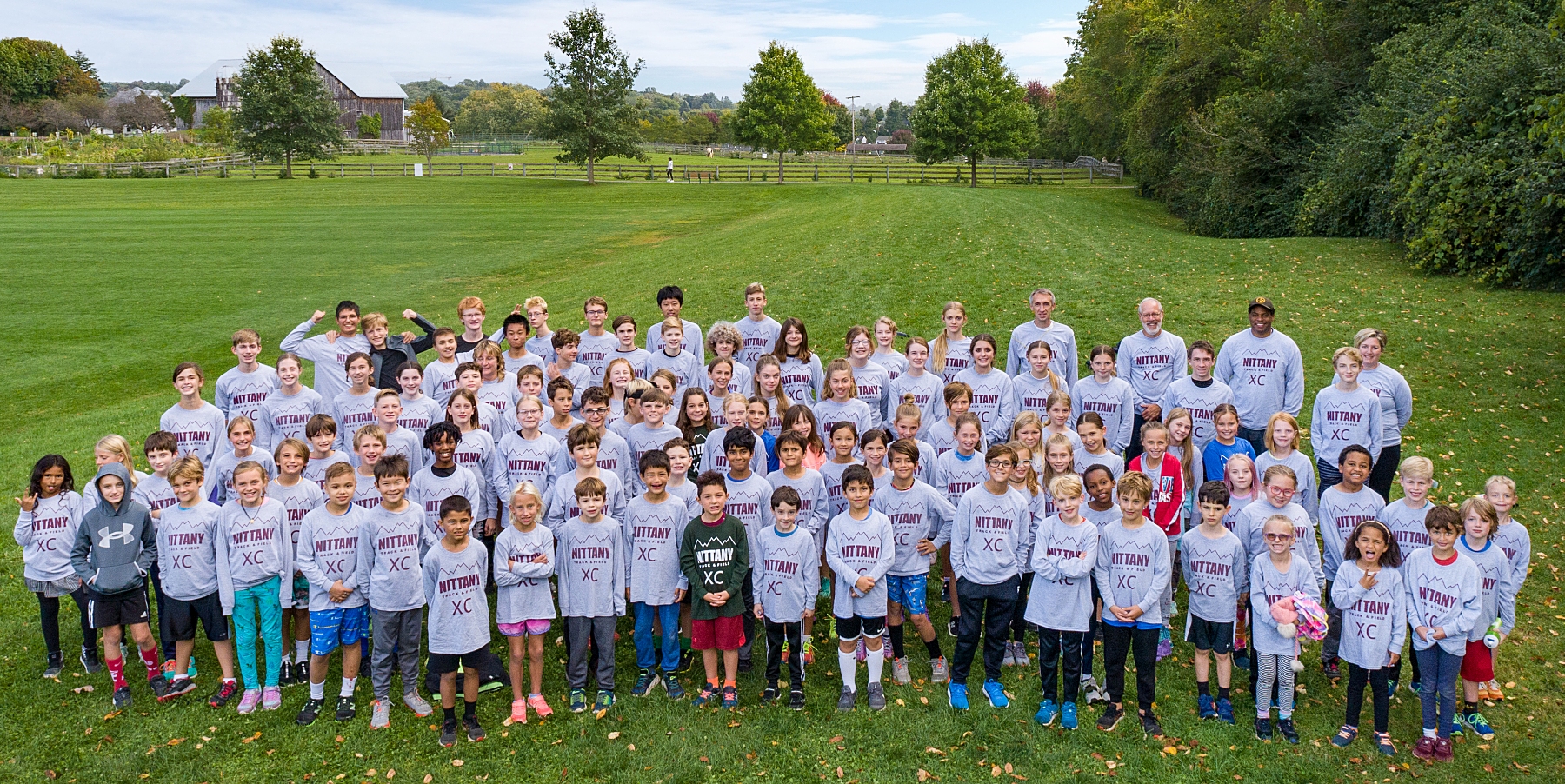 NTF XC Team Fall 2022 group picture